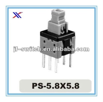 6 pin electrical push button switch ps-5.8x5.8