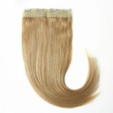 Xuchang Harmony Hair 20 inch blonde color best quality cuticle intact lace attached clip in hair extension triple weft