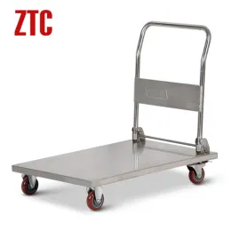 Folding platform hand trolley,stainless steel foldable platform utility trolley