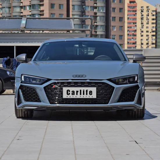 R8 Body Kit: Front and Rear Bumper Assembly for Audi R8 2016-2018 to 2021 Upgrade