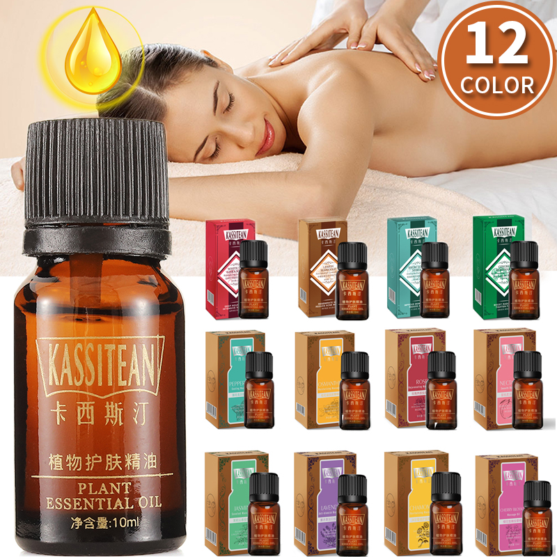 Natural Rose Essential Oils Skin Care Aroma Oil Lavender Mint Chamomile Tea Tree Oil Fragrance Essence Treatments Body Massage
