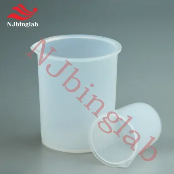 NJbinglab Low Form PFA Beakers, translucetnt for easy viewing