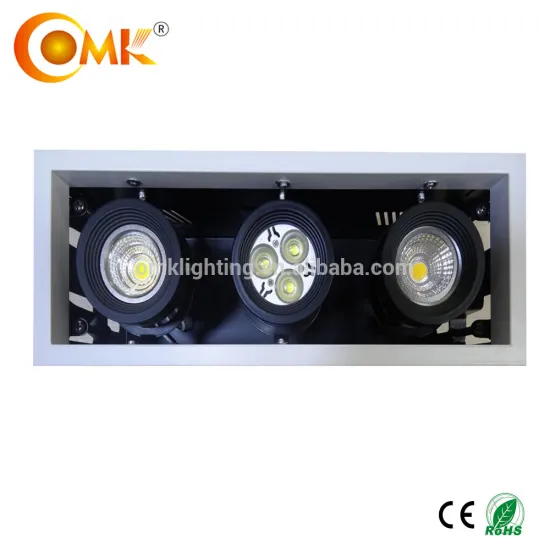 three head MR16 recessed LED Grille light Aluminum + iron housing
