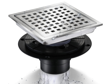 Electroplated Nickel Brushed Floor Drains