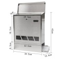 Stainless Steel Waterproof Wall Mount German Design Mailbox