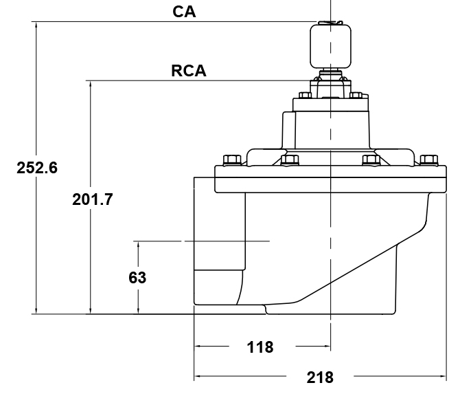 rca76t dimension