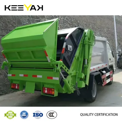 FOTON Forland Mini Garbage Truck 4CBM Diesel Garbage Compactor Truck