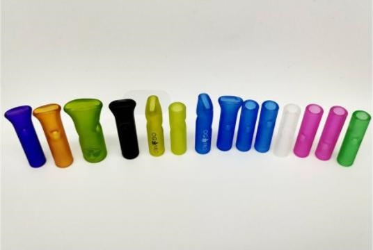 Frosted Colorful Glass Tips