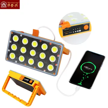 hiking folding USB rechargeable adjustable working spotlight