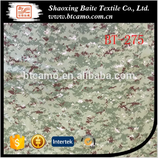 Twill Green Digital Camouflage Fabric