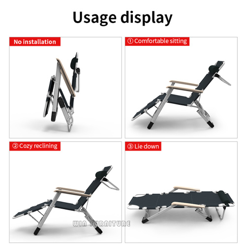 Chaise pliante d&#39;extérieur multifonctionnelle portable