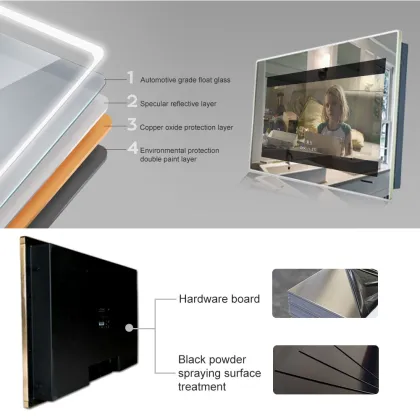 43 Inch Android Smart Magic Mirror with Touch Screen for Bathroom