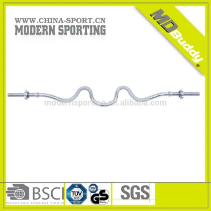 high quality chromed ez curl bar