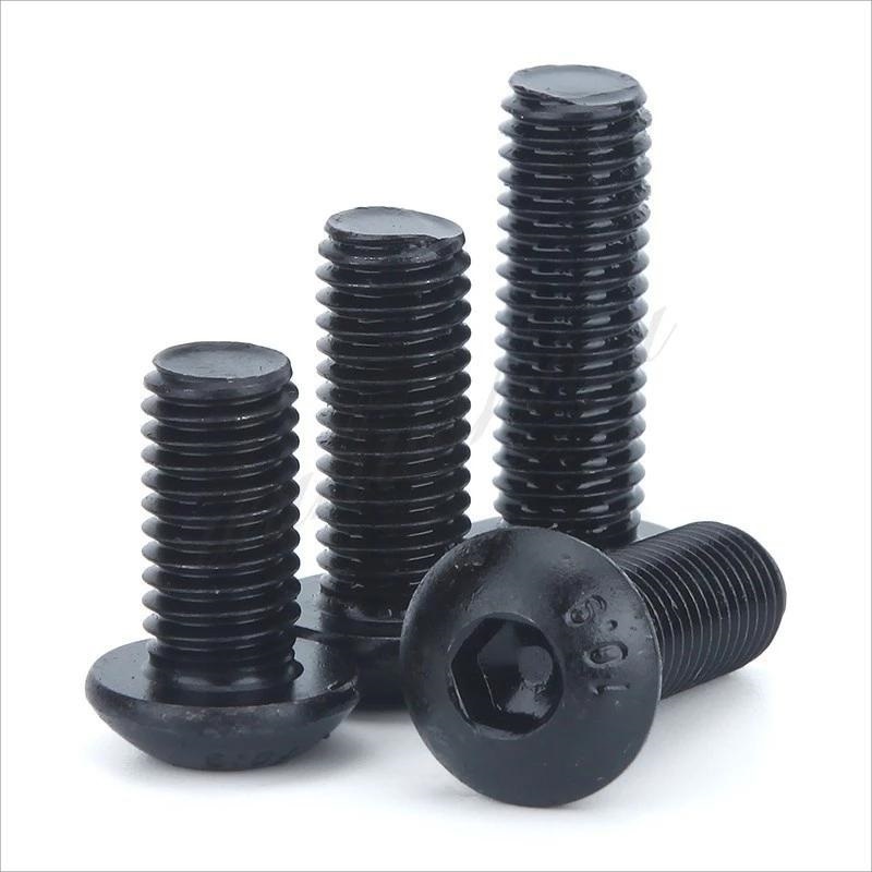 Carbon Steel Black Bolt Hex Socket Round Head