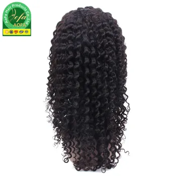 100% Human Hair Lace Wig Deep Curly Full Lace Wig