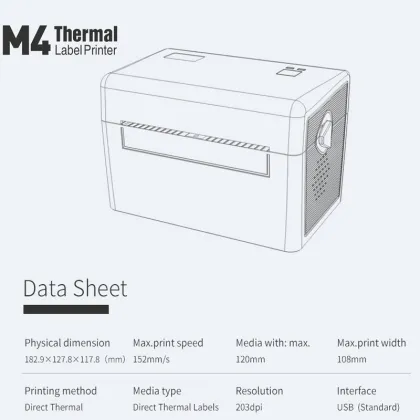 USB Thermal Label Printer 4x6 Shipping Label Printer
