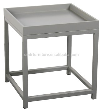 45cm high wooden shaped end tables