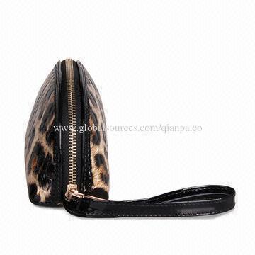 PU Zipper Leopard Top Luxury Ladies Clutch Bags, Large Measures 40*30*10cm