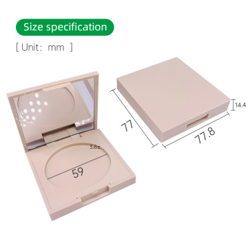 modern and highly polished powder compact container