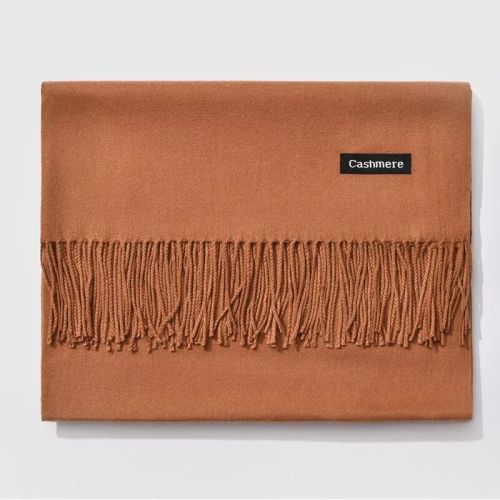 Plain Cashmere Scarves with Tassel Winter Warm shawl Hot Sale Long colored Scarf