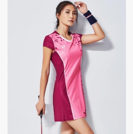 Pink Rose Color Matching Sport Wear