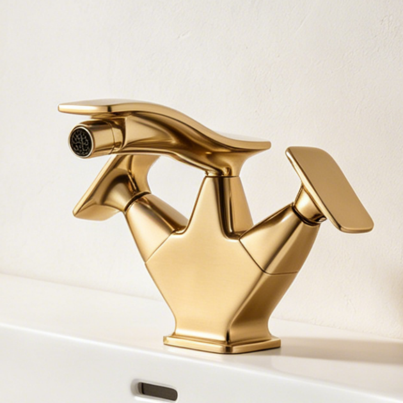 Two-handle bidet mixer tap