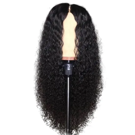 Kinky Curly 360 Lace Frontal Wig 150% Density Human Virgin Hair Natural Black Lace Wig with Baby Hair for Black Women Swiss Lace