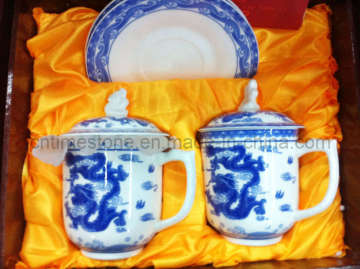 6PC Blue and White Porcelain Tea Set (6615-006)