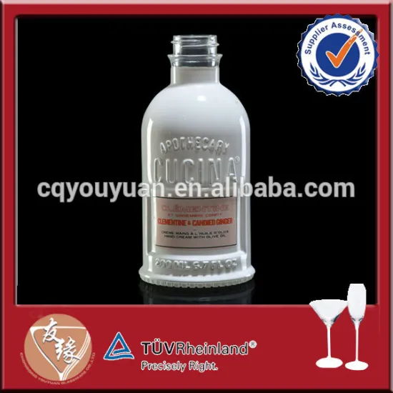 Wholesale round shape soda lime glass foam handwash bottle