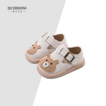  Ebmini Spring All-Match Cartoon Cute Little Bear Comfortable Soft Soles Baby Toddler Nude Shoes: The Perfect Footwear for Your Little One