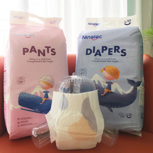 Pantalones de pañales desechables premium para comodidad de bebé