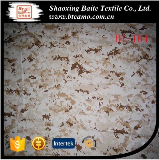 Desert digital poly cotton military uniforms camouflage fabric