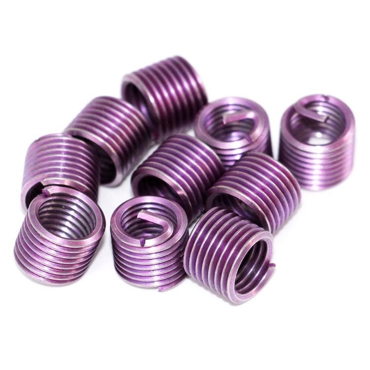 304 Stainless Steel Wire Thread Repair Insert Dyeing Coating Screw Sleeve Fastener