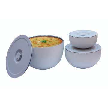 Stainless Steel Vacuum Insulated Serving Bowl with Lid for Food: Keep Your Meals Fresh and Warm