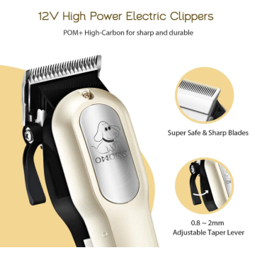 Clippers para perros con 12V de alta potencia.