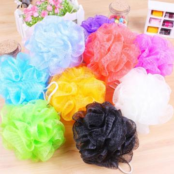 Bathroom Parts Body Mop Bath Flower Ball Sponge Shower Soft Sponge Bubbles Foaming Mesh Net Loofah Cleaning Wash Body Colorful