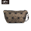 Geometric waterproof folding PU leather evening clutch bags