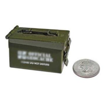 Eastommy hot selling Army green geocaching ammo box