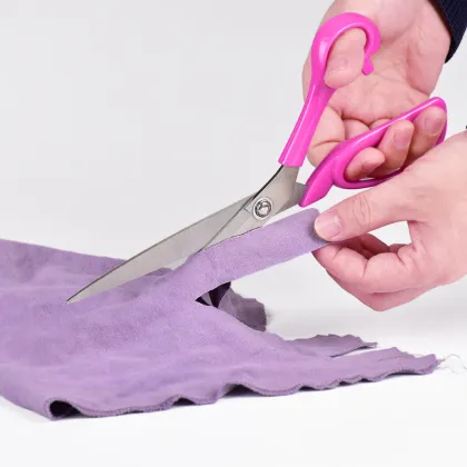 plastic sewing tailor scissors with safety cover