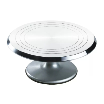 Coupages de décoration de gâteaux: plate-forme de gâteau de gâteau à gâteau à alliage en aluminium avec outils de glaçage