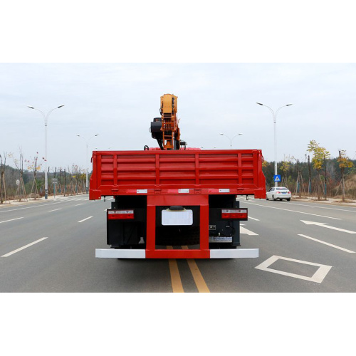 Dongfeng 10Tons Telescopic Boom Truck ติดเครน