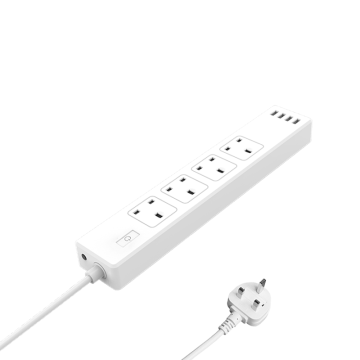 Factory Price Long Life Smart Electrical Plugs Sockets With 4 Outlet 4 USB Port
