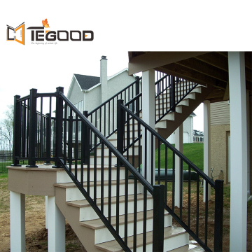 Customizable Villa Balcony, Indoor Column, Stair, Handrail, Guardrail: Iron Carved Aluminum-Magnesium Alloy Railing Solutions