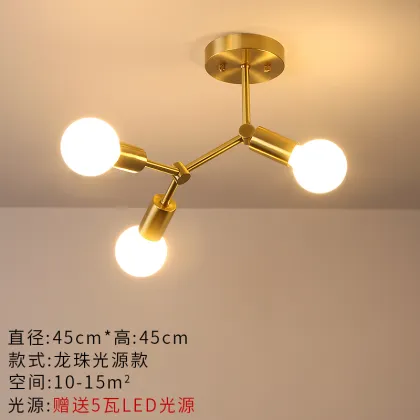 Copper Design Luxury Ceiling Lights for Indoor Gold Metal Aisle Corridor Decor