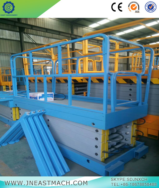 Mobile Manual Hydraulic Scissor Lift Table Trolley