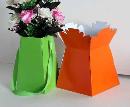 Paper floral packaging box