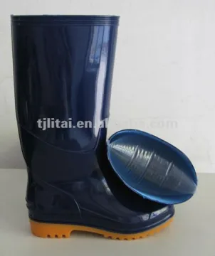men clear pvc rain boots, using Safety Shoes farming rain boots