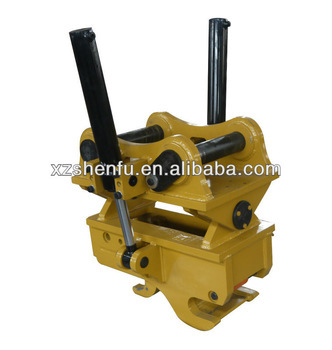 45 degree tilting hydraulic quick coupler for excavator attachments