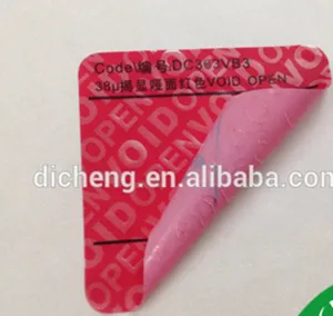 Widely used label VOID label material