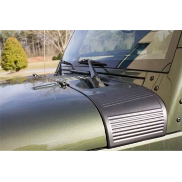 Stainless Steel Engine Hood Wrap Cover Protector for Wrangler JK 2007-2017